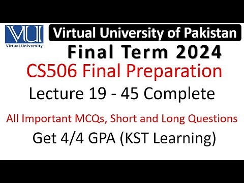 CS506 Final Term Paper Preparation || CS506 Final Term Preparation 2023