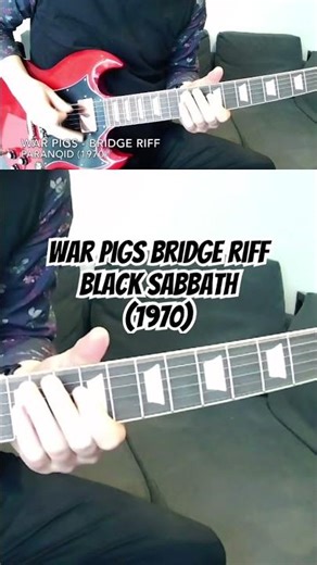 🎸Black Sabbath - War Pigs Bridge Riff