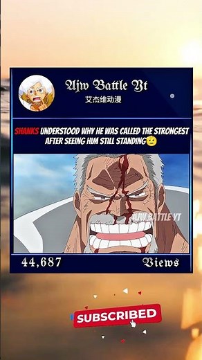 Shanks Understood Why He Was Called the Strongest man🫡 #onepiece #whitebeard #shanks