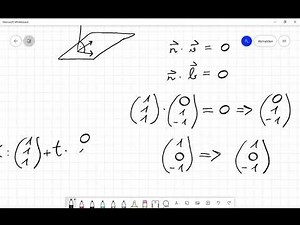 Normalvektordarstellung in Parameterdarstellung und umgekehrt (Ebene)