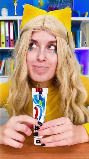 LIPSTICK vs TOOTHPASTE: The Ultimate Sneaky Challenge! 🤫 #shorts