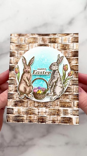 DIY Easter Card Making with Betterpress Spring Bunnies Set