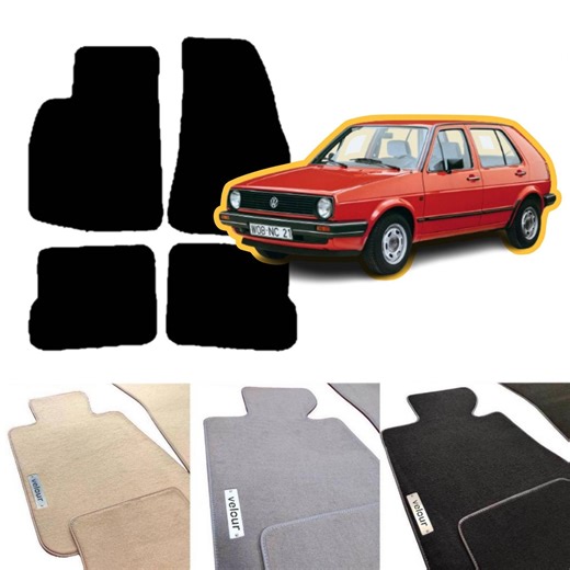 Volkswagen Golf 2 1982-1992 Velours custom made vloermatten - Etsy België