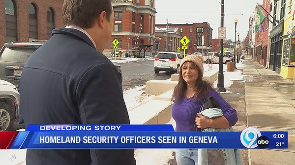 Homeland security officers seen in Geneva