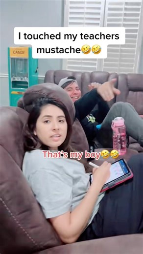 My Teacher Has A Mustache🤣🤣 #funny #shorts