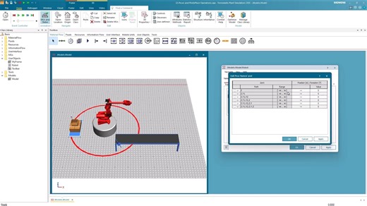 Plant Simulation 22 - poses and pick & place operations(姿态与提取作业)
