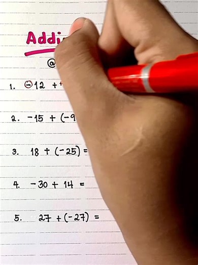 Adding INTEGERS‼️ #mathchallenge #mathematics #MathTutor #teachergon #math #integers #addingintegers | Ako si Teacher Gon