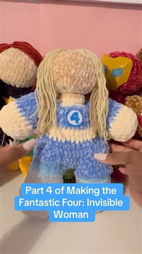 Invisible Woman from Fantastic Four Crochet Plushie