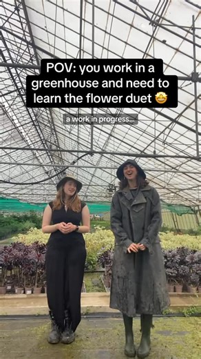 Lucy Hancock on Instagram: "I was meant to post this before we actually learned the words but hey-ho 🫣 @mozartsdivas #opera #flowerduet #operot #operasinger #greenhouse"