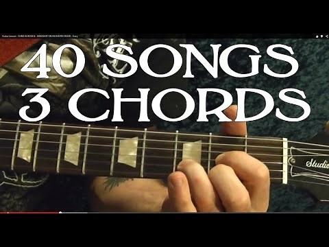 40 Rock Songs, 3 Chords - EASY Guitar Lesson