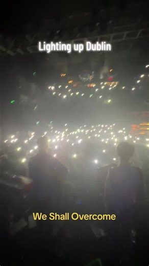 The audience lighting up The Button Factory, Dublin on Saturday night. #springsteen #dublin #brucespringsteen