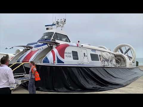 Flying to the Isle of Wight on the Hovertravel Hovercraft