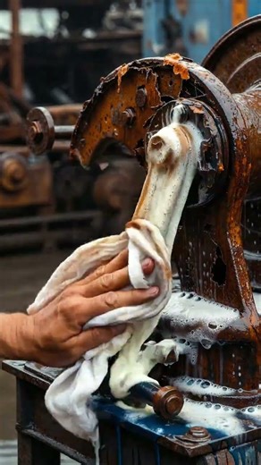 Rusty Boat Winch Handle Restoration | Satisfying Rust Removal #shorts