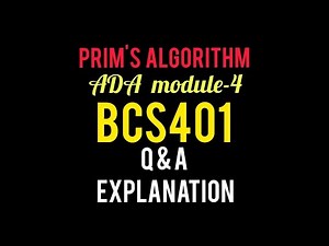 Analysis and design of algorithm (BCS401) | Q & A EXPLANATION | Quest learnease