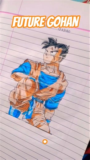 Future Gohan drawing 💯🔥||#shorts #art #drawing || Curious creative studio