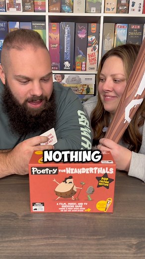 Come Play Poetry for Neanderthals With Us!! #boardgames #couple #fun #gamenight | Games4two