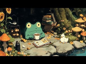 Cozy Frog Study Vibes ~ Aesthetic Lofi Hip Hop Mix for Focus & Chill ~ Fantasy Beats