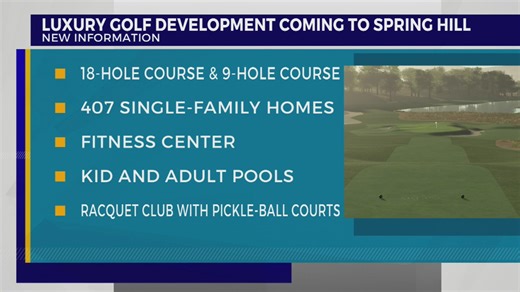 Luxury golf development coming to Spring Hill