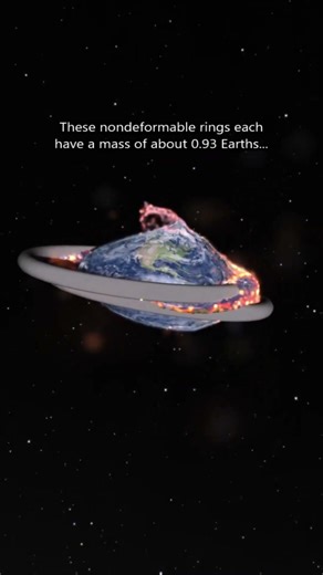 Earth Between Two Rings? 😨🌎 #spacesim