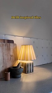 DIY: Delft Tiles 🖌️ "I’m no painter (not even close 😅) but wanted to give our old tiles a new lease of life! I upcycled them into Delft-inspired ones using @rustoleumuk Tile Paint. I started by sanding the tiles and cleaning them with Rust-Oleum Krud Kutter, then painted them with an all-purpose primer. Once prepped, I painted the background in Longsands and added the blue details in Seascape using a small brush and a stamp set for the designs. Such an easy, budget-friendly way to transform a 