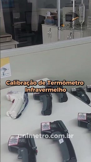 Calibração de TERMÔMETRO INFRAVERMELHO na Unimetro #termometer #infravermelho #infraredthermometer