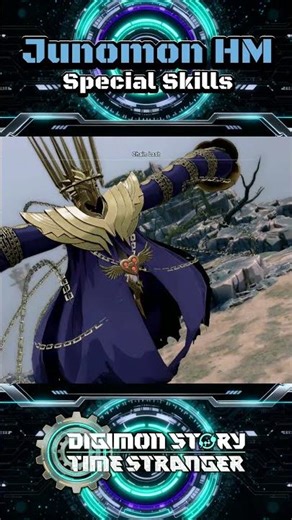 Junomon HM Special Skills Showcase | Welcome Demise & Chain Lash – Digimon Story Time Stranger
