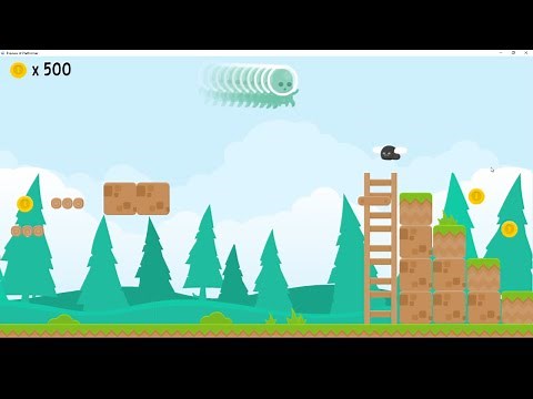 How to make a horizontal dash (with shadow clones) in the GDevelop platformer example game