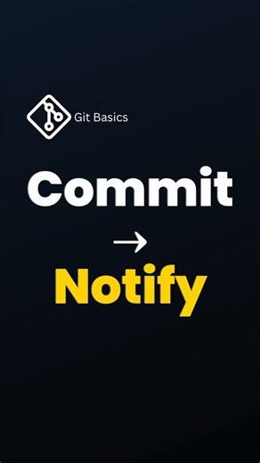 48. Automate Alerts Right After Every Commit ⚡#shorts
