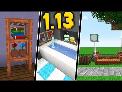 10 ДЕКОРАТИВНЫХ ИДЕЙ С НОВЫМИ БЛОКАМИ MINECRAFT 1.13!