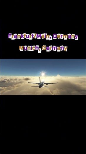 MSFS : Departure EDDF to Arrival EDDM #feedshorts #microsoftflightsimulator #gaming #msfs2020