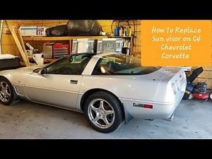 How to replace Sunvisor on Chevrolet Corvette C4