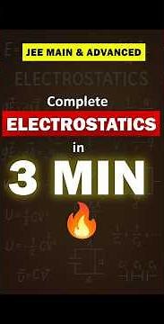 😱Full Electrostatics IITIAN Style in 3 Min #jee2026 #eduniti #viral #physics