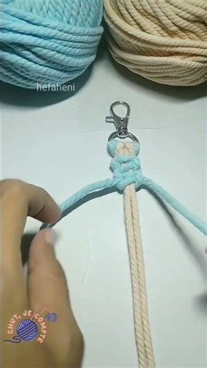 DIY Macrame Keychain quick and easy✨#diy #craft #macrame
