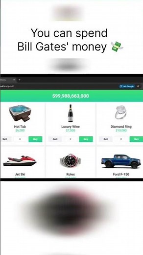 This website lets you spend Bill Gates money! 💸