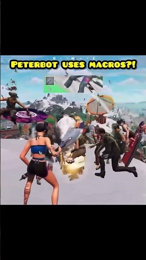 Peterbot uses macros?!🤯 #peterbot #fncs #fortniteclips