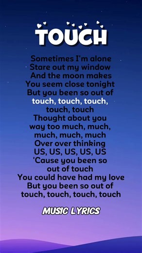 TOUCH SONG LYRICS - KATSEYE #katseye#lyrics🎧💫💖 #english #songlyrics #katseyeworld #trend #touch