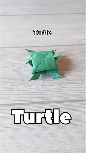 CUTE TURTLE ORIGAMI|LOOK LIKE A REAL TURTLE ORIGAMI PAPERCRAFT|STEP BY STEP FOLDING|HANDMADE ART