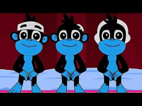 🐒 Five Little Monkeys Jump Song 🎶 | 2 Minute Loop Kids Fun & Music