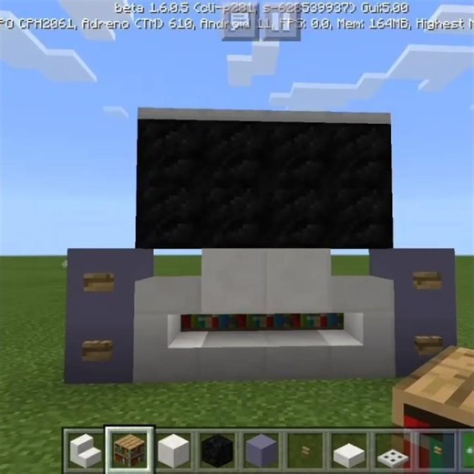 Making a beautiful TV in Minecraft #shorts #minecraft
