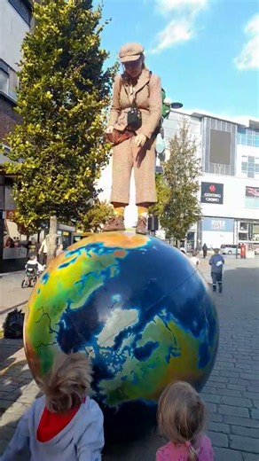 A wandering world explorer #mrbluesky #adventure #art #viral #funny #earth #global