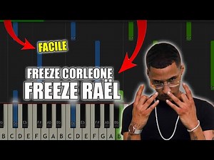 Freeze Corleone - Freeze Raël | Vidéo Piano Tutoriel Facile Instrumental RAP (Piano Facile France)