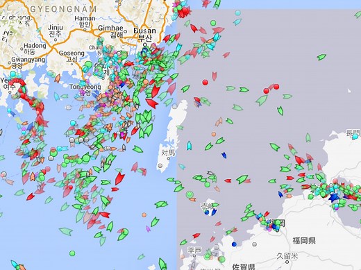 世界中の船の位置をリアルタイムに追跡できる【Marine Traffic】