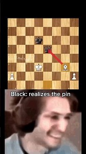 BRILLIANT CHESS PIN‼️ #chess #endgame #brilliantmove