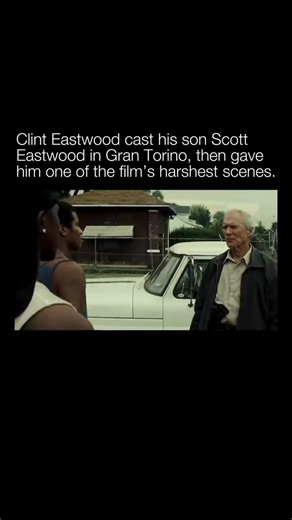 Explaining a Movie on Instagram: "Gran Torino follows Walt Kowalski, a Korean War veteran whose life gets pulled into a conflict in his Detroit neighborhood. Clint Eastwood directed and starred in the film, and also cast his own son Scott Eastwood, credited as Scott Reeves, in a small supporting role as Trey. It’s one of the few times father and son appear in the same project, placing Scott inside one of Eastwood’s late-career films defined by a restrained, no-frills style."
