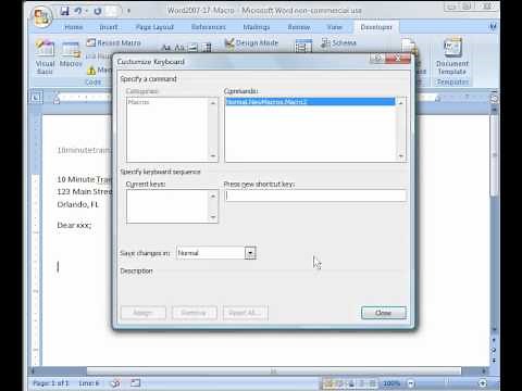 Word 2007 Tutorial 17: Intro to Macro's