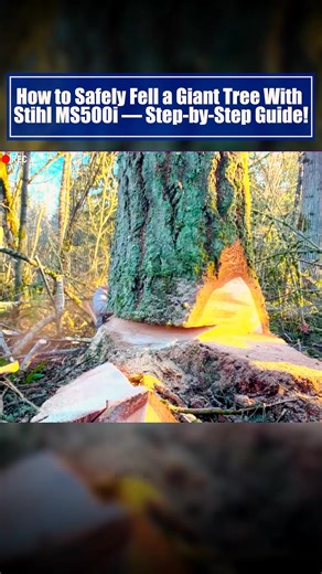 How to Safely Fell a Giant Tree With Stihl MS500i StepbyStep Guide | Ruimfor
