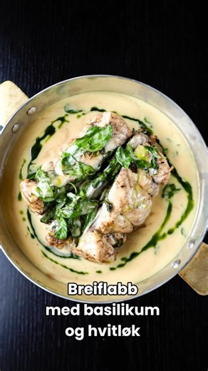 Eyvind Hellstrøm on Instagram: "Breiflabb med basilikum og hvitløk🤌🏻✨"