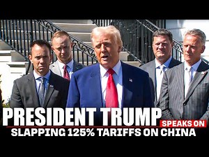 Trump speaks on 90-Day Pause On Reciprocal Tariffs | 125 % tariff on china |USA |America