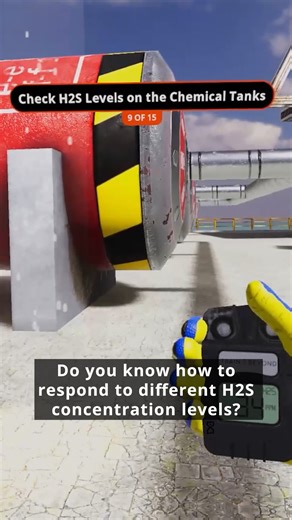 H2S Levels and Alarm Sounds: What Every Worker Must Know Monitoring H2S levels and sounding the alarm are critical to warn all personnel. Early alarms prevent delays in evacuation and ensure immediate protective actions. Rehearse H2S emergency response with virtual simulations. #H2SLevels #AlarmSafety #VRTraining | TrainBeyond