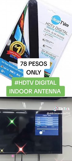 Clear TV Key HDTV Digital Indoor Antenna #hdtv #78pesosonly #foryou #foryourpage #freeshippingarawaraw #affordablepricesngoodquality🥰💝